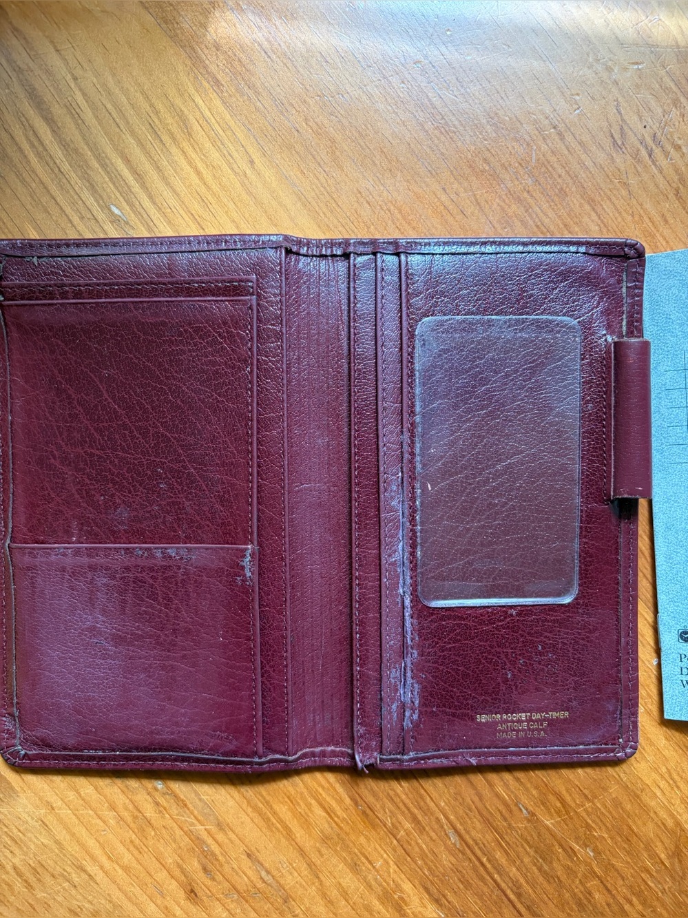 Senior Rocket Day-Timer Antique Calf Leather Travel Wallet Organizer